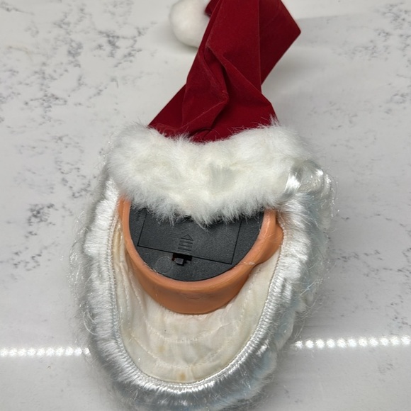 Vintage HANGING SANTA CLAUSE HEAD TALKING DECOR WALL TREE - Picture 5 of 6